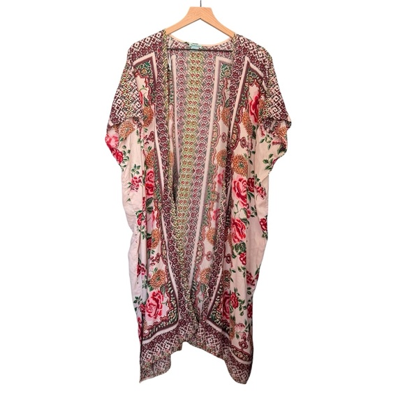 Floral Kimono Cover-Up - Picture 1 of 7